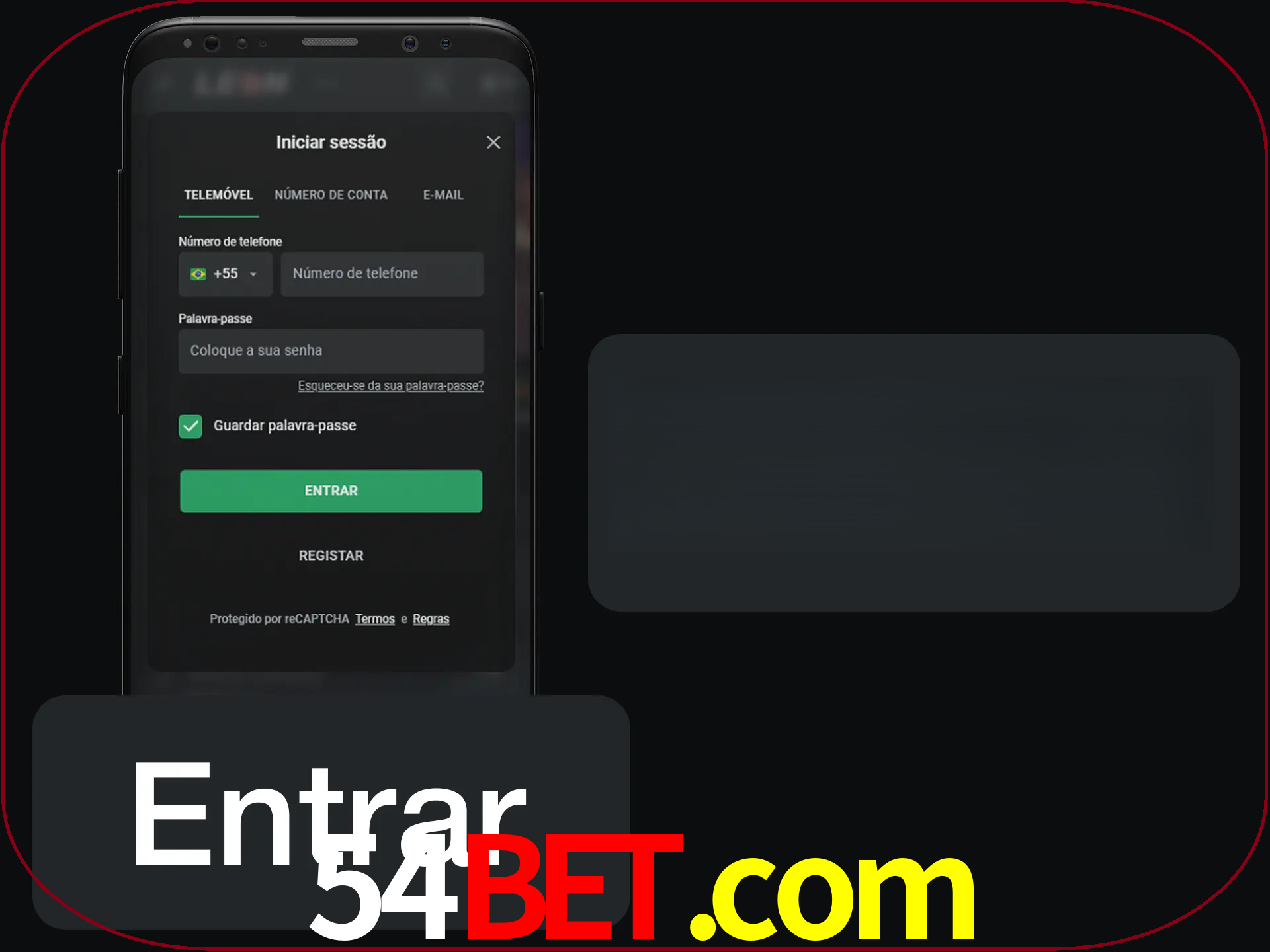 Faça o login para começar a apostar e jogar no cassino.
